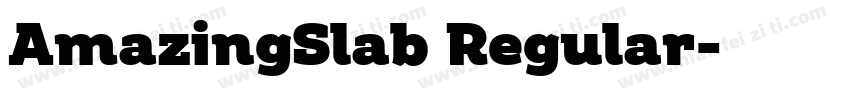 AmazingSlab Regular字体转换